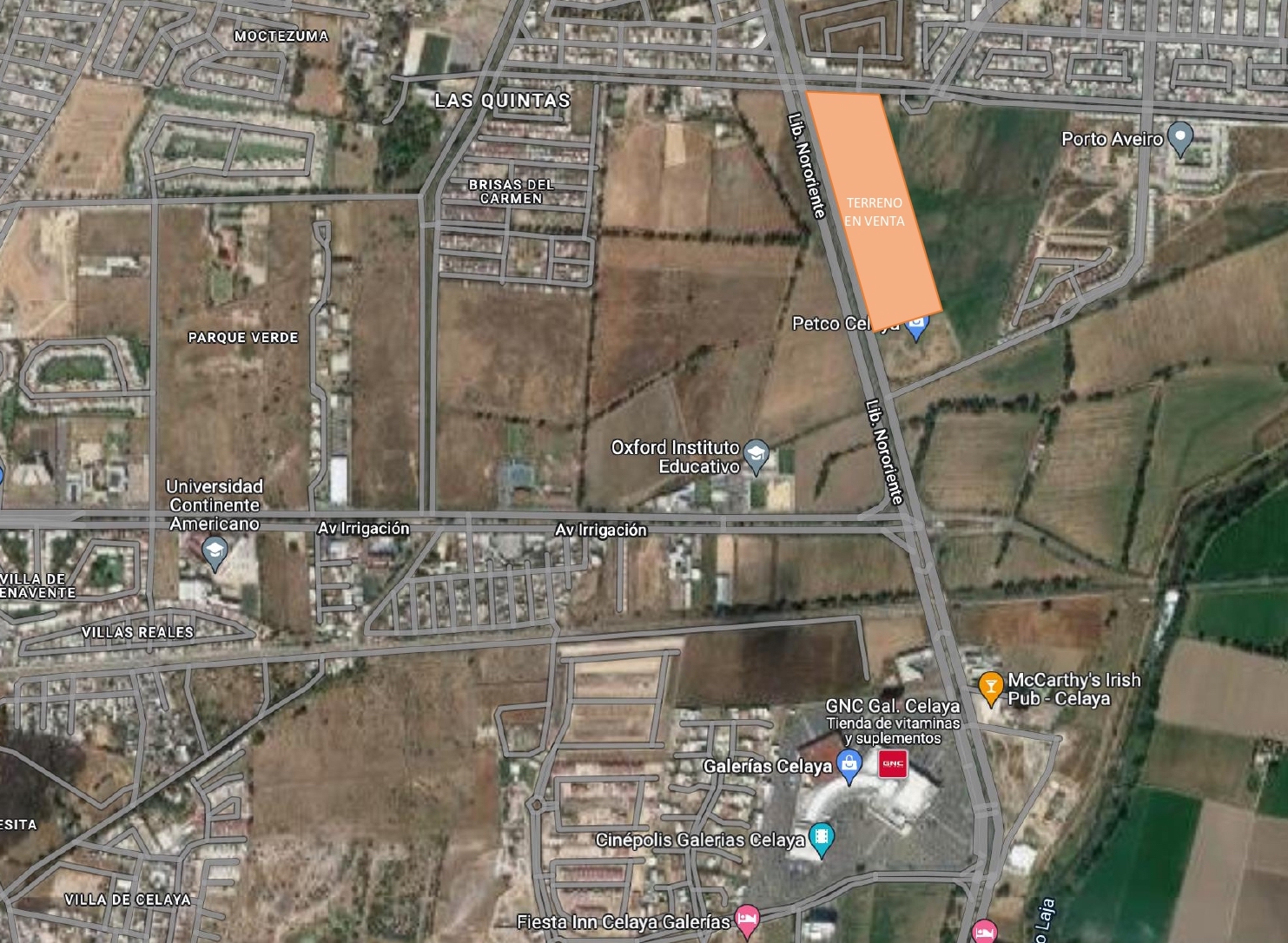 TERRENO EN VENTA CELAYA GUANAJUATO EJE NORORIENTE