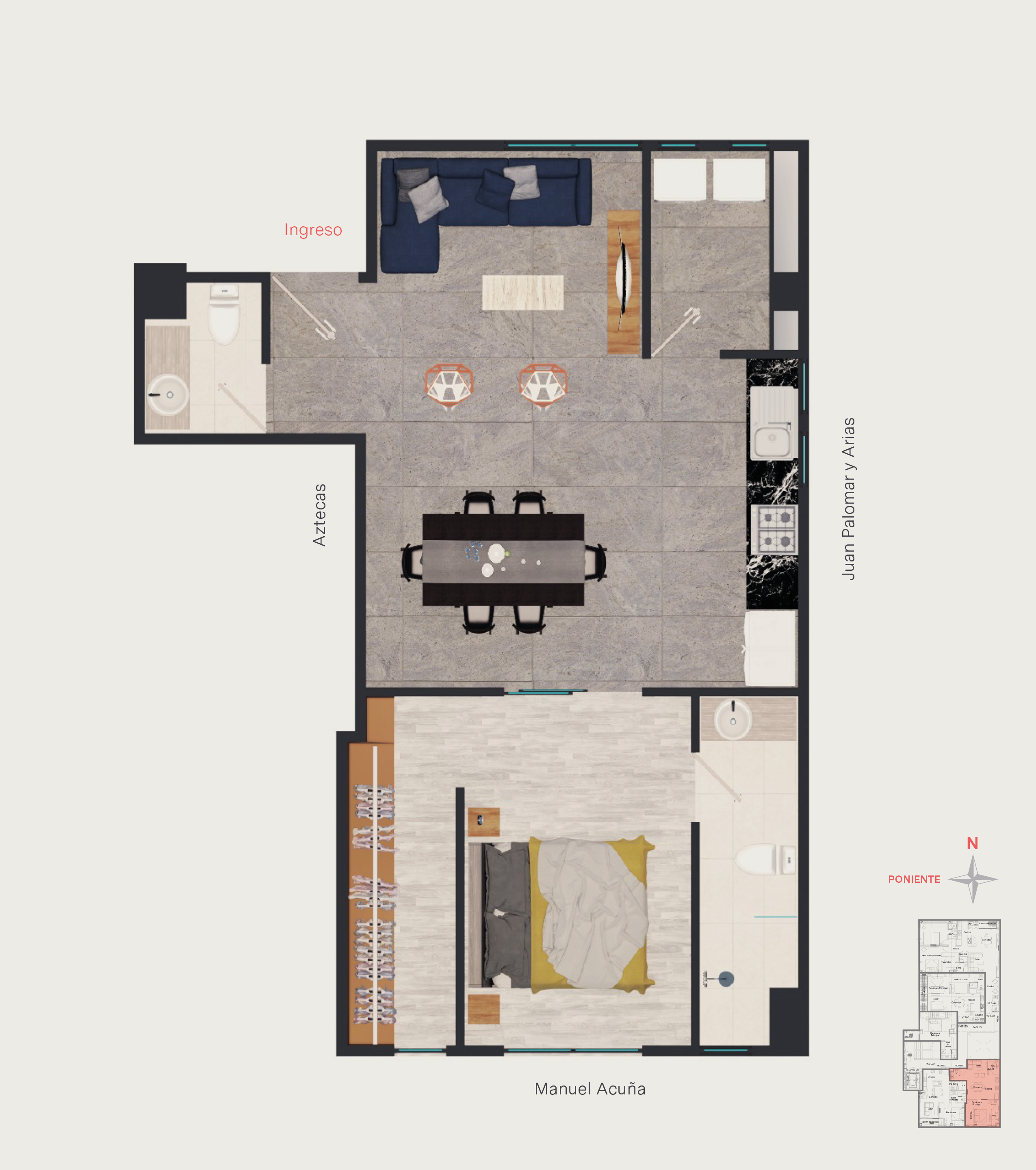 Departamentos en venta Providencia en MONRAZ, Guadalajara - foto 11 de 11