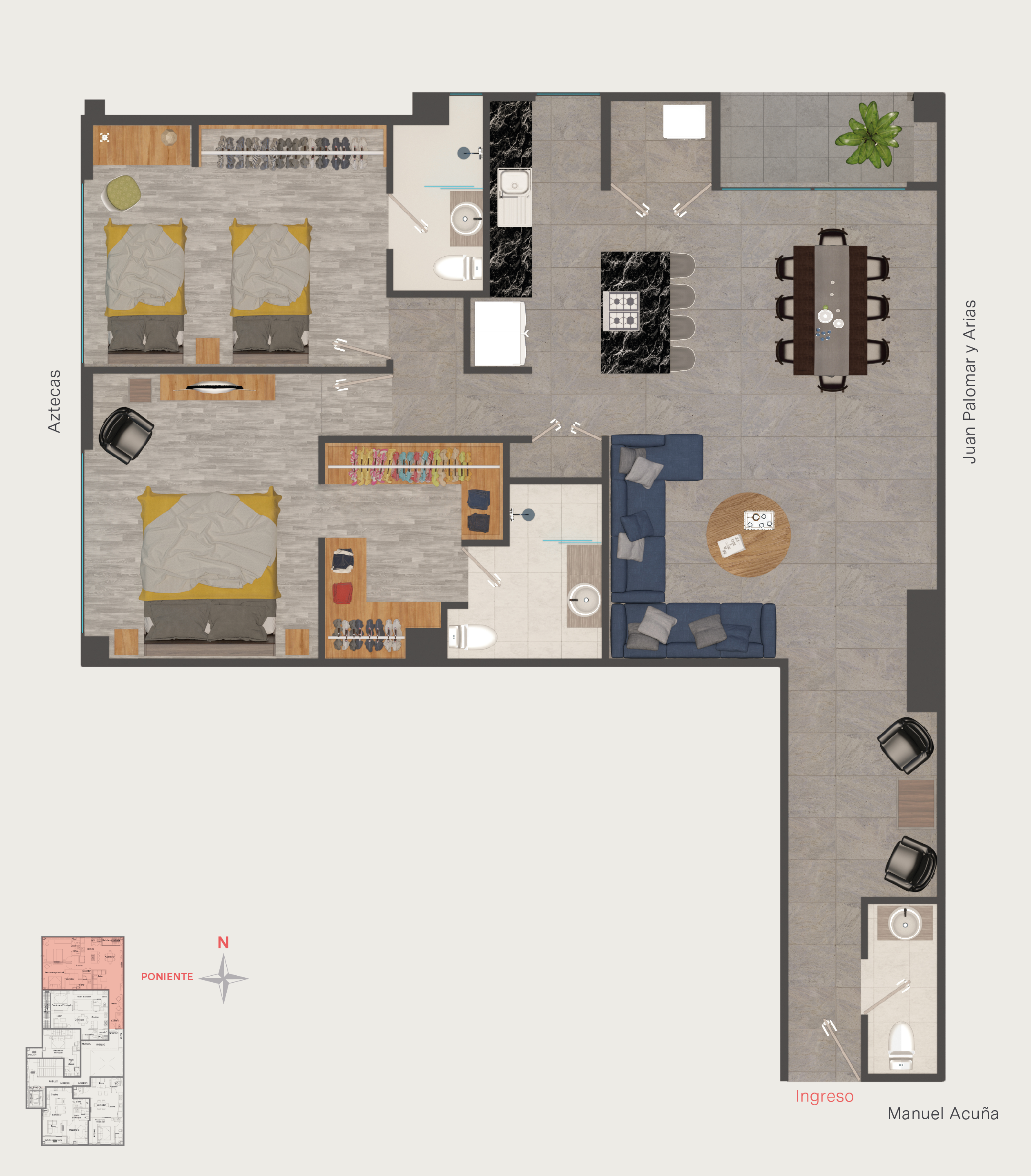 Departamentos en venta Providencia en MONRAZ, Guadalajara - foto 17 de 17