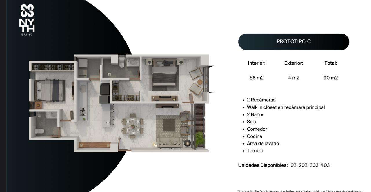 DEPARTAMENTO EN VENTA  en CHAPULTEPEC COUNTRY, Guadalajara - foto 9 de 10