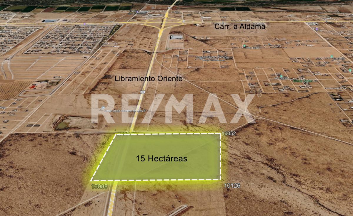 TERRENO EN VENTA – LIBRAMIENTO ORIENTE TRAMO ALDAMA – JUÁREZ 