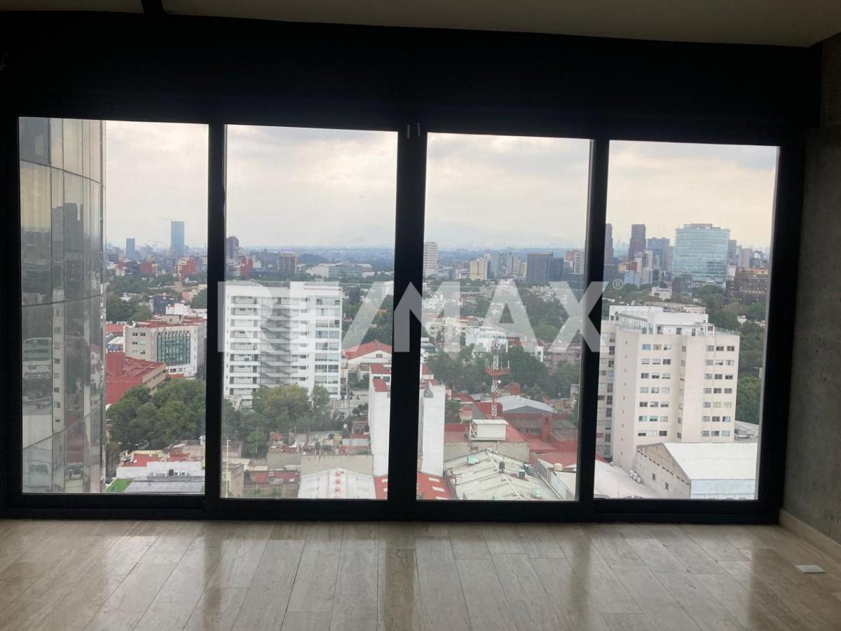 Loft en renta. Piso 14 Edificio Distum en Anzures CDMX